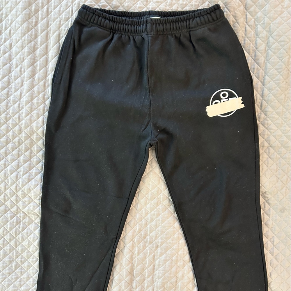 Off-White Black Joggers Sleek Tapered Fit EUC!!! GREAT DEAL!!!